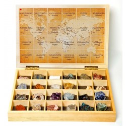 Caja de Minerales del Mundo