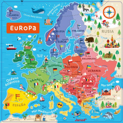 Mapa de Europa Magnético