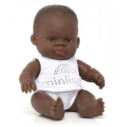 Muñeco Bebe Africano 21cm Niño