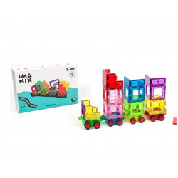 Braintoys Imanix Set de Trenes 50 piezas